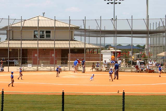 image of baseball field at Sonoraville Recreation Complex