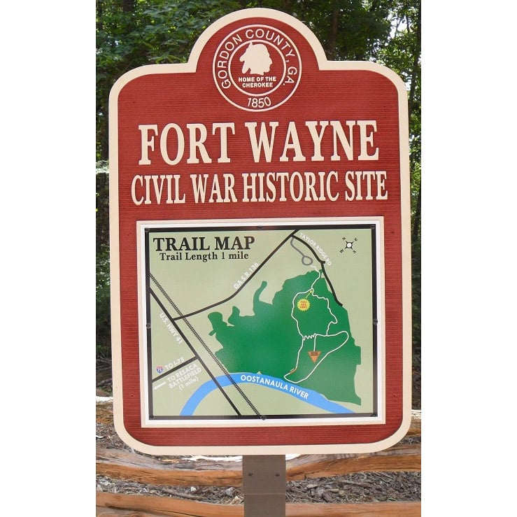 Image of Fort Wayne Civil War Historic Site Sign