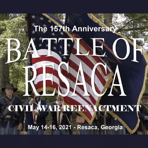 Battle of Resaca Civil War Reenactment invitation