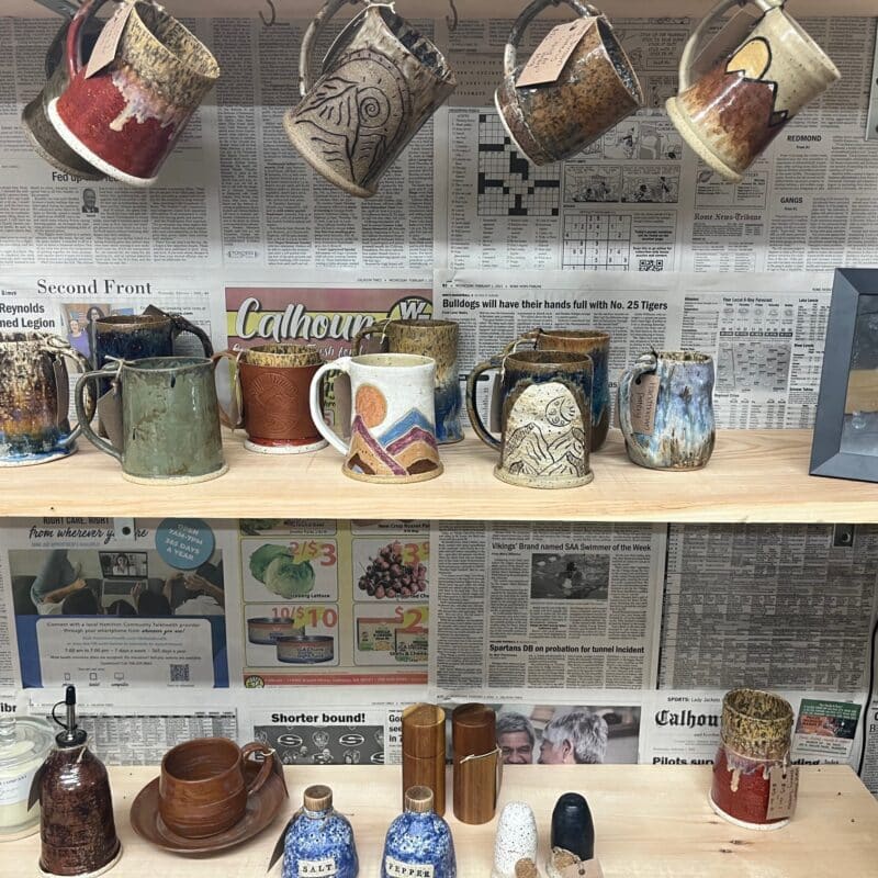 Handmade pottery from Gordon County, GA.